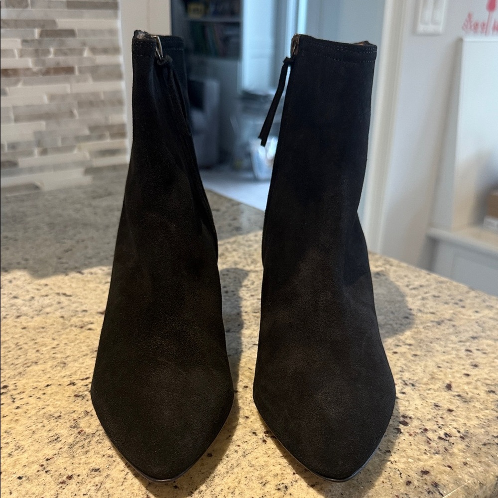 NIB Isabel Marant Black Suede Heeled Boots - Picture 10 of 10